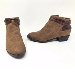 New Madden Girl Booties Ankle Boots Faux Leather